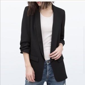 ZARA black shawl collar blazer in xl